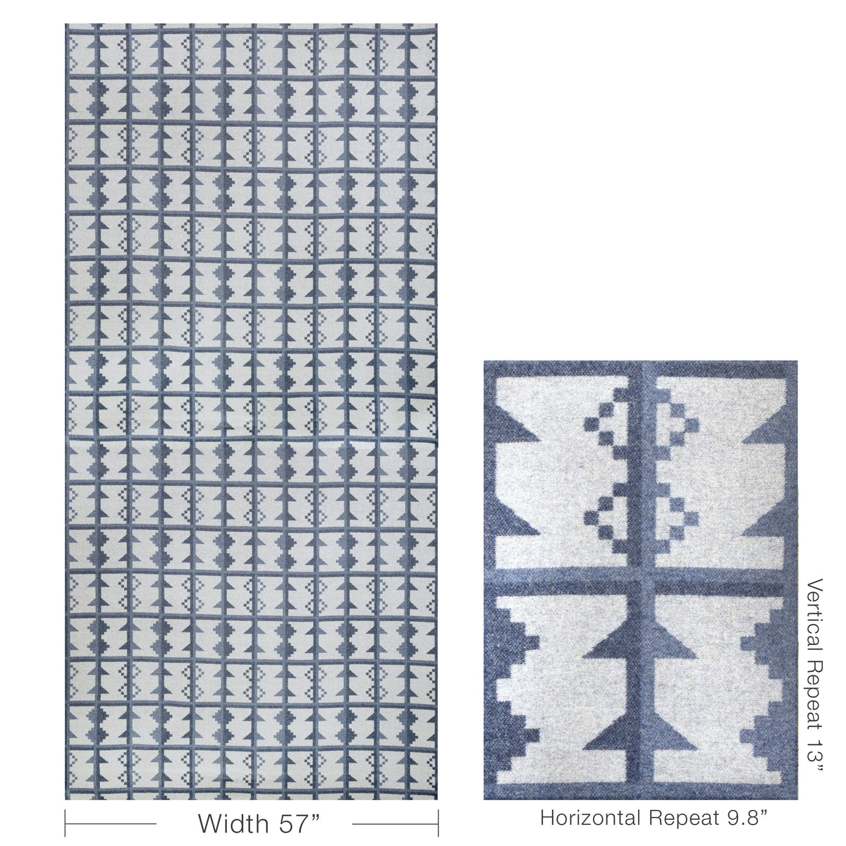 Valley Trail fabric in Indigo color - pattern number 37526.5.0 - by Kravet Couture in the Museum of New Mexico Folk Art Collection collection