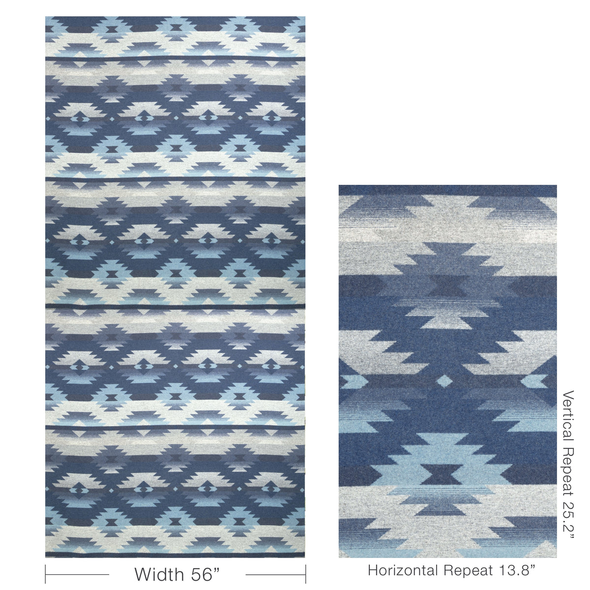 Desert Diamonds fabric in Indigo color - pattern number 37527.5.0 - by Kravet Couture in the Museum of New Mexico Folk Art Collection collection