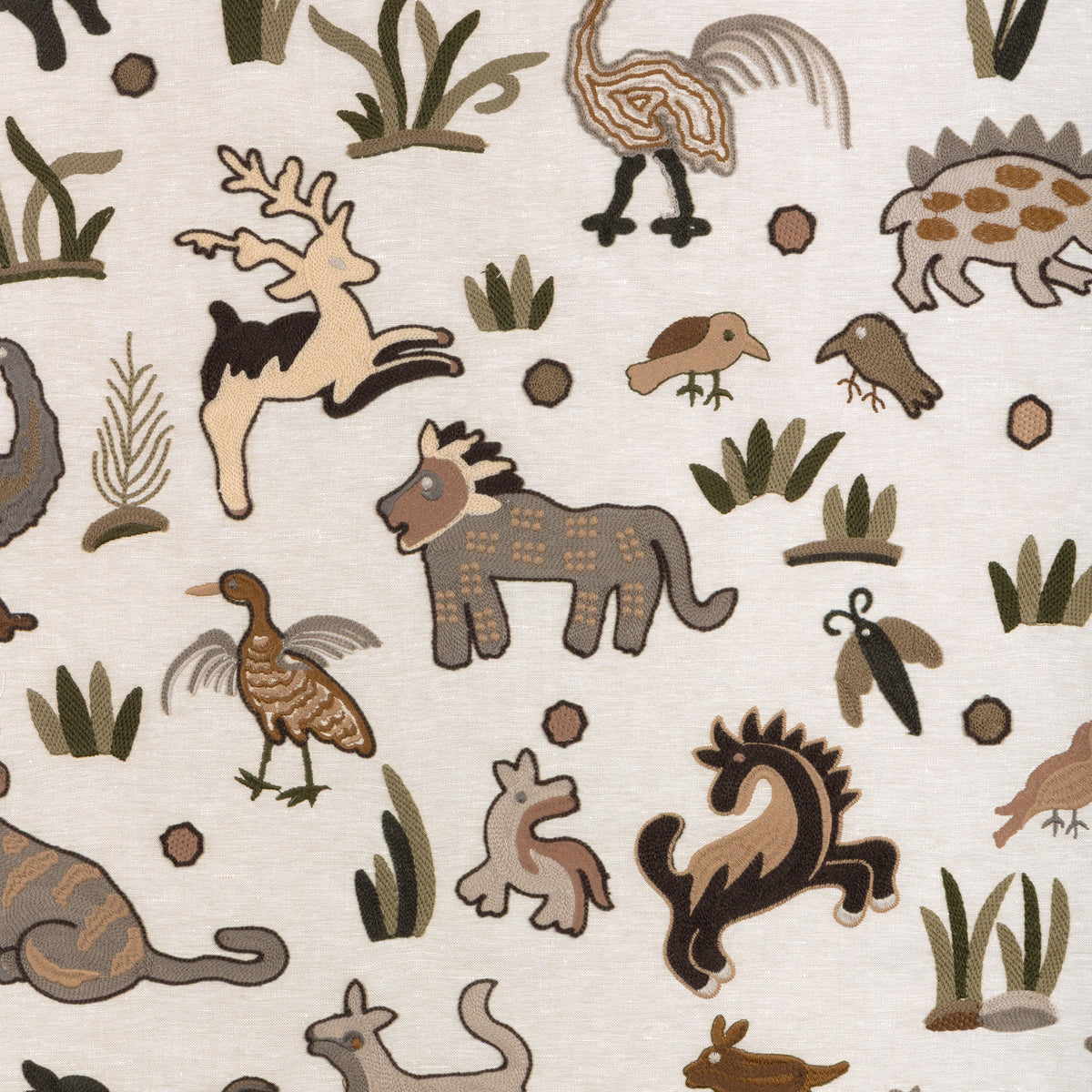 Dwellers fabric in Neutral color - pattern number 37530.311.0 - by Kravet Couture in the Museum of New Mexico Folk Art Collection collection