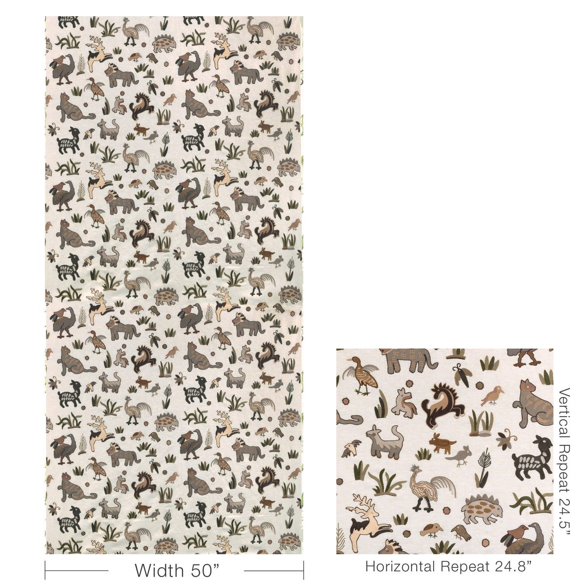 Dwellers fabric in Neutral color - pattern number 37530.311.0 - by Kravet Couture in the Museum of New Mexico Folk Art Collection collection