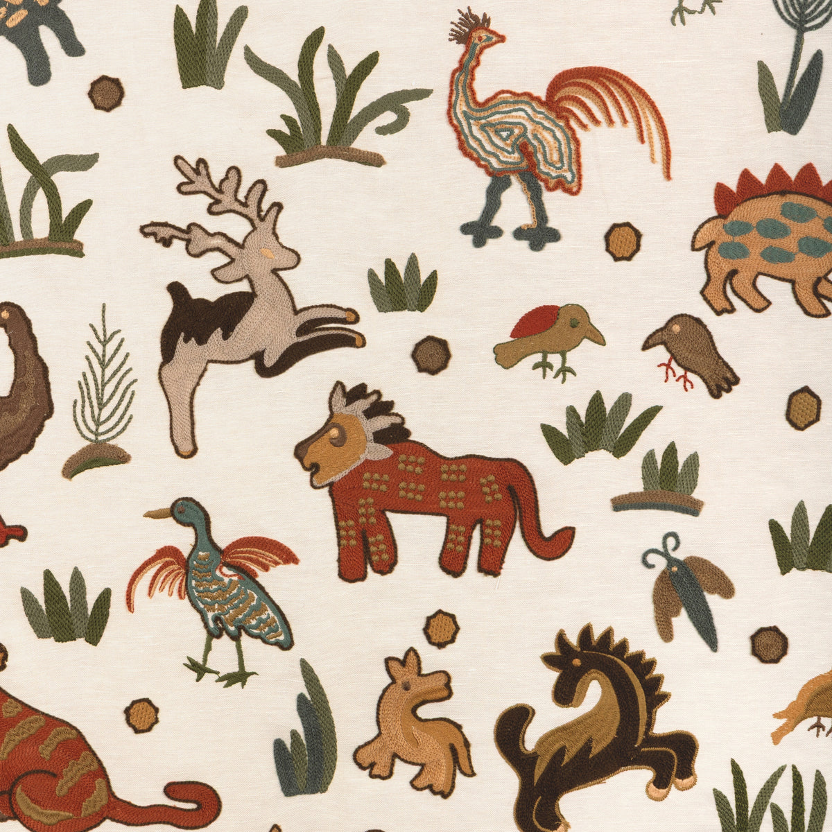 Dwellers fabric in Multi color - pattern number 37530.3524.0 - by Kravet Couture in the Museum of New Mexico Folk Art Collection collection
