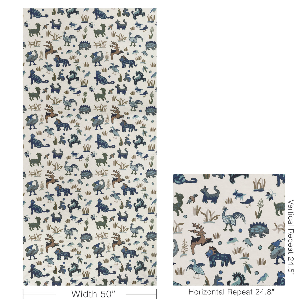 Dwellers fabric in Indigo color - pattern number 37530.5.0 - by Kravet Couture in the Museum of New Mexico Folk Art Collection collection