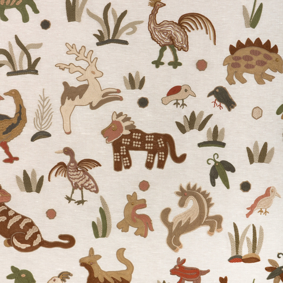Dwellers fabric in Clay color - pattern number 37530.6.0 - by Kravet Couture in the Museum of New Mexico Folk Art Collection collection