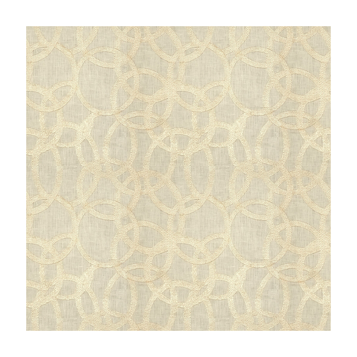 Keep Shining fabric in white gold color - pattern 3971.1.0 - by Kravet Couture in the Modern Luxe collection