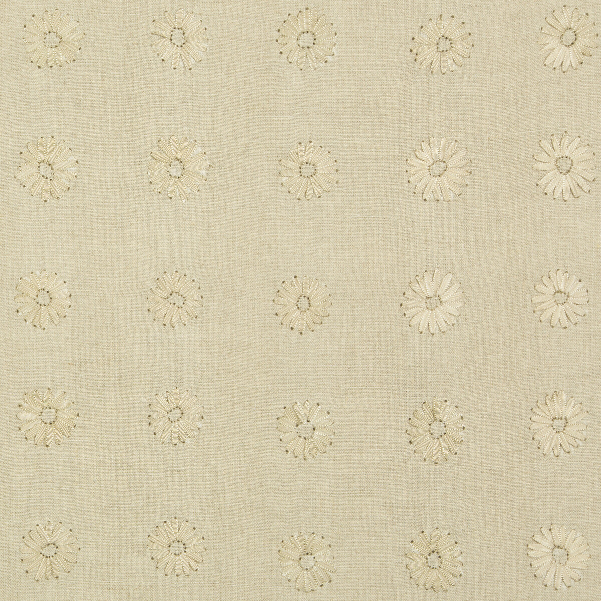 Daisy fabric in linen color - pattern 4077.16.0 - by Kravet Couture in the Calvin Klein Home collection