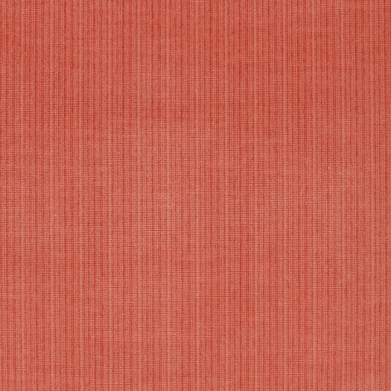 Antique Strie Velvet fabric in coral color - pattern number 43046 - by Schumacher in the Perfect Basics: Velvet collection