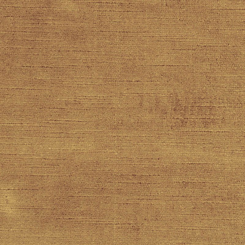 Antique Linen Velvet fabric in caramel color - pattern number 43133 - by Schumacher in the Perfect Basics: Velvet collection