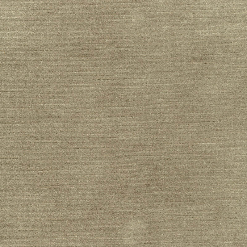 Antique Linen Velvet fabric in pebble color - pattern number 43145 - by Schumacher in the Perfect Basics: Velvet collection
