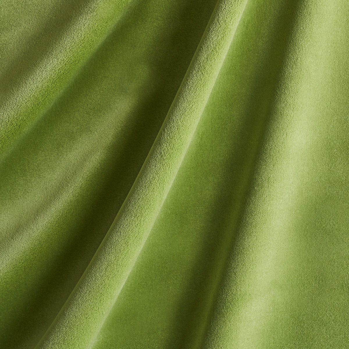 Cotton Club Velvet fabric in sage color - pattern number 43424 - by Schumacher in the Perfect Basics: Velvet collection