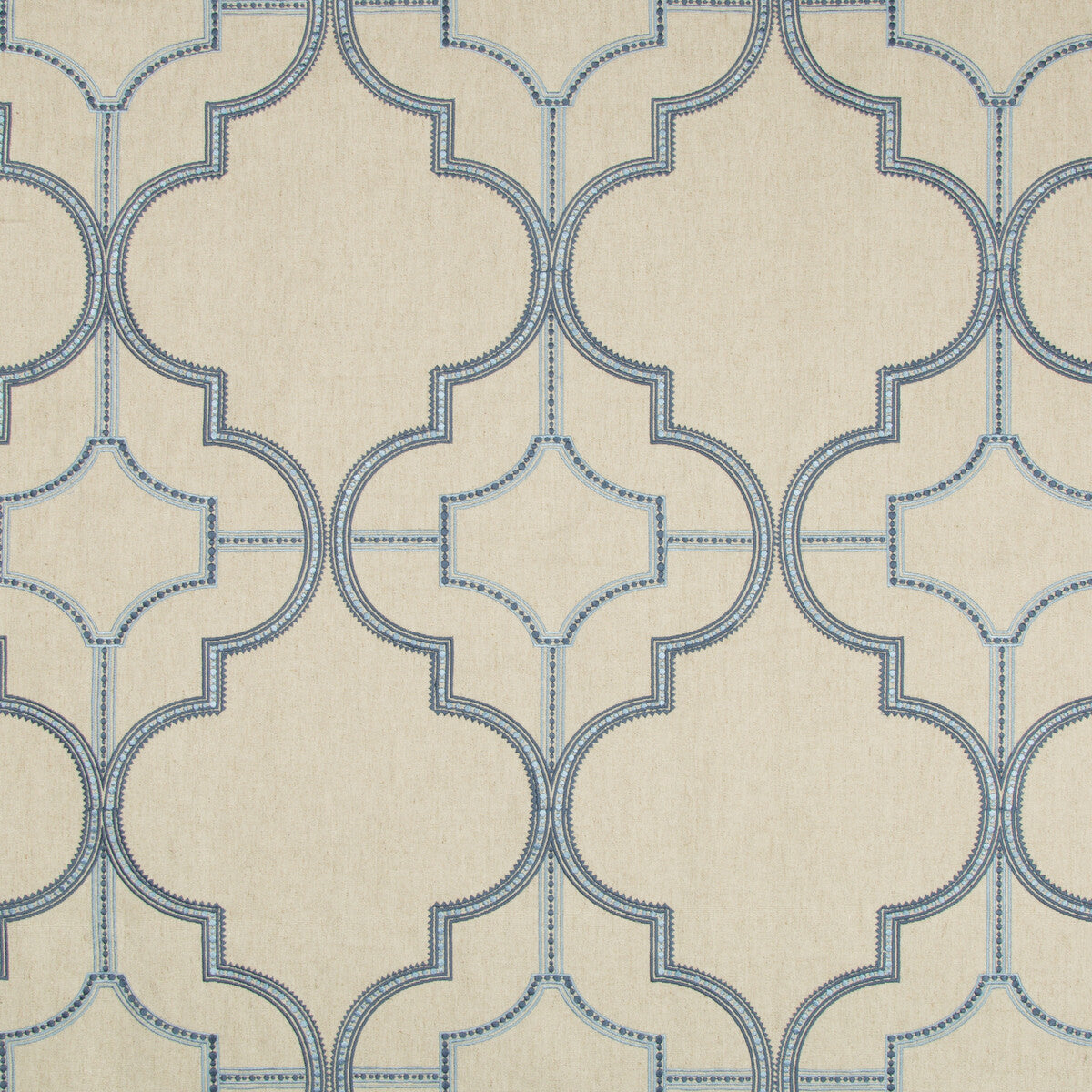 Wing Tip fabric in marine color - pattern 4364.15.0 - by Kravet Couture in the David Phoenix Well-Suited collection