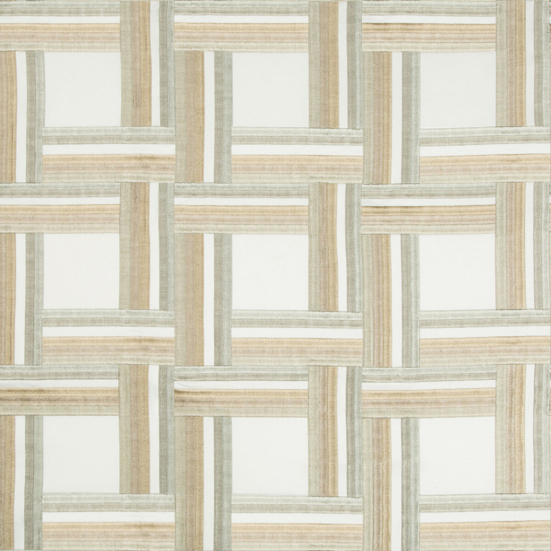 Front Row fabric in greige color - pattern 4449.116.0 - by Kravet Couture in the Modern Tailor collection