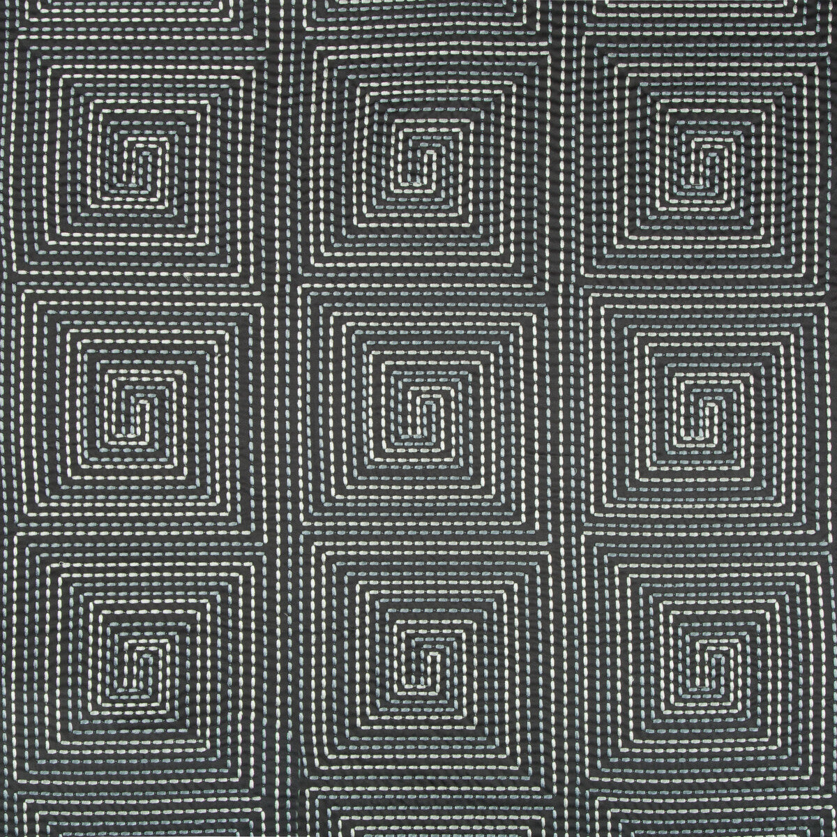 Edge Stitch fabric in steel color - pattern 4453.811.0 - by Kravet Couture in the Modern Tailor collection