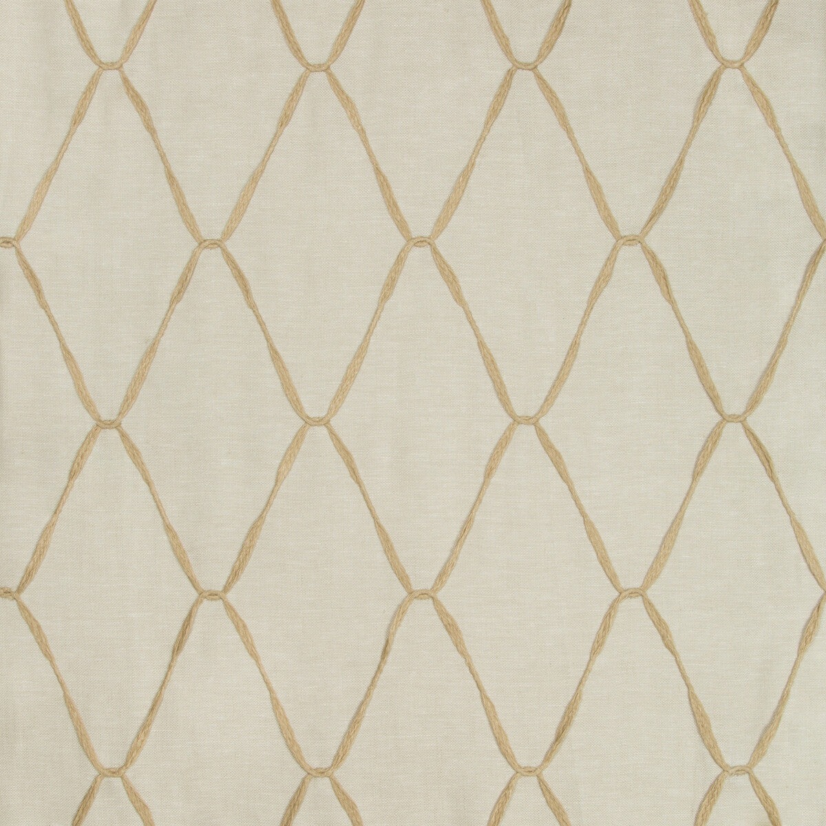 Looped Ribbons fabric in linen color - pattern 4476.16.0 - by Kravet Couture in the Sue Firestone Malibu collection