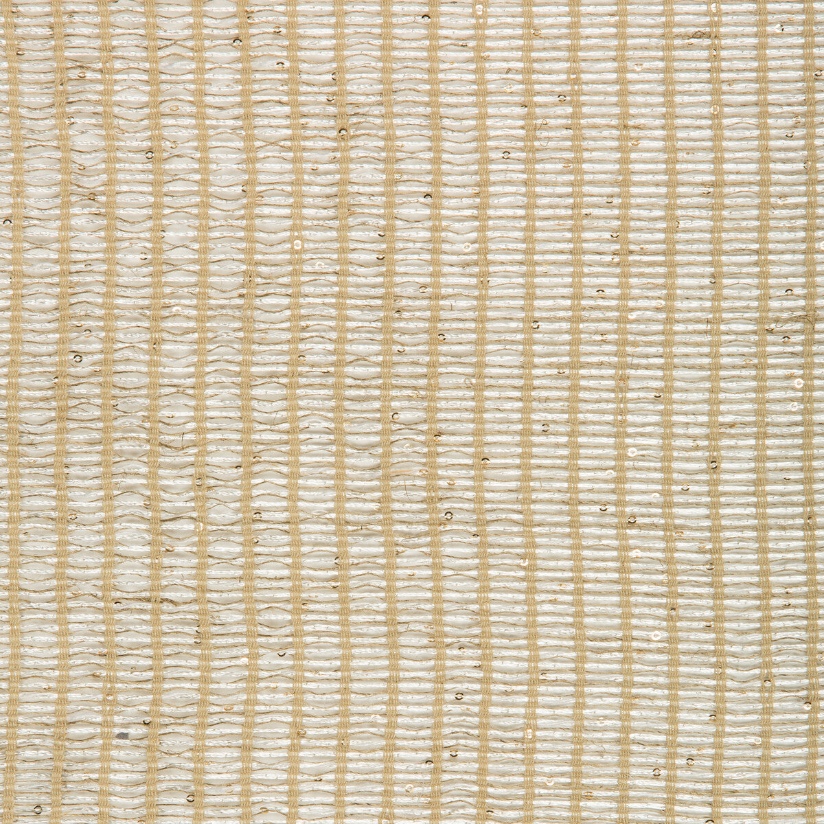 Leno Shine fabric in sand/gold color - pattern 4620.4.0 - by Kravet Couture in the Izu Collection collection