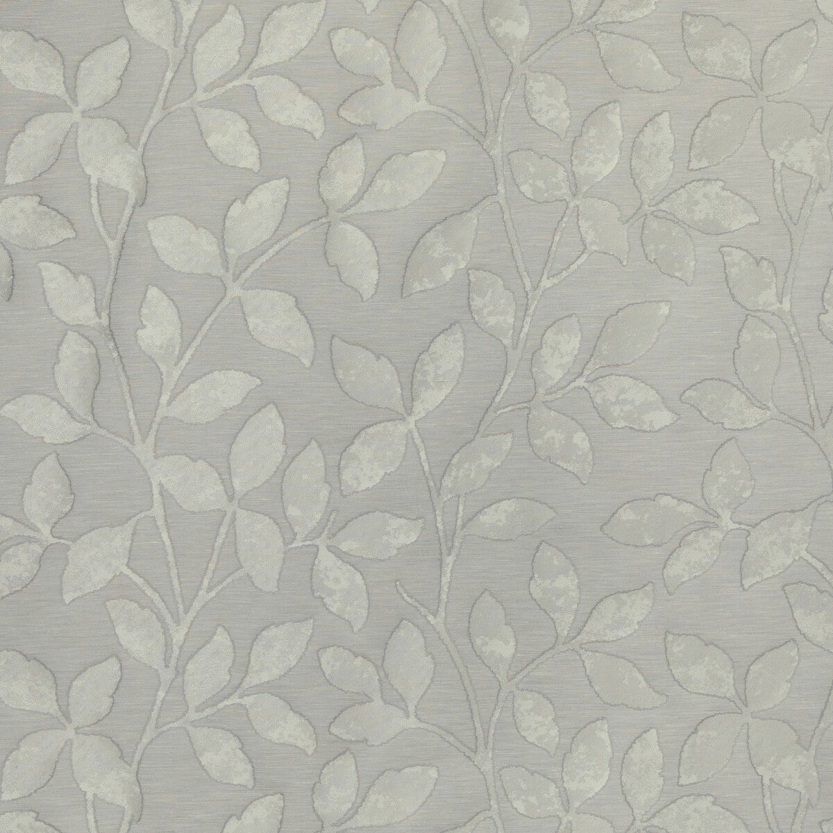 Leaf Me Alone fabric in platinum color - pattern 4997.11.0 - by Kravet Design in the Candice Olson collection