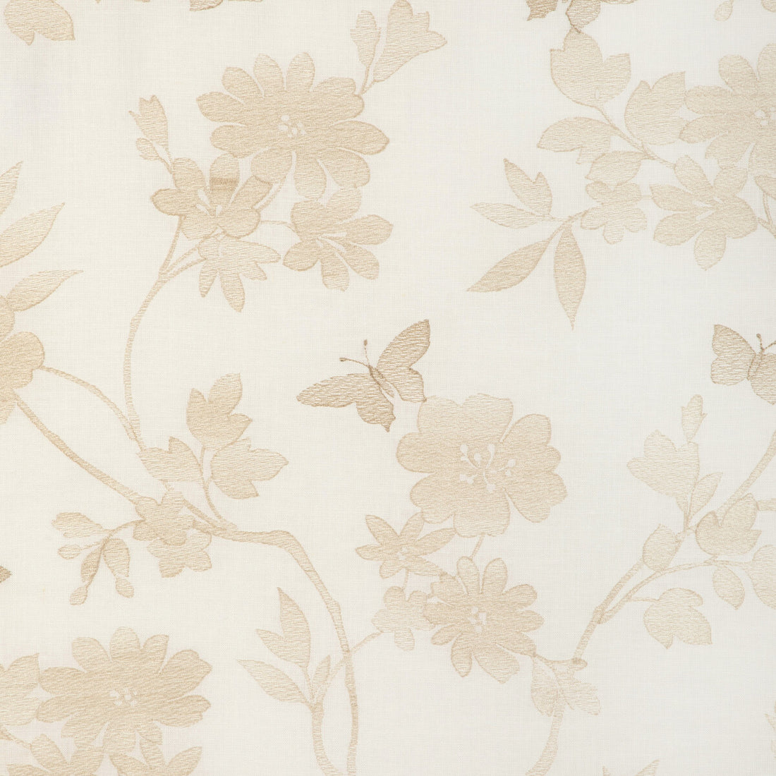 Flutter Vine fabric in buff color - pattern 5000.16.0 - by Kravet Design in the Candice Olson collection