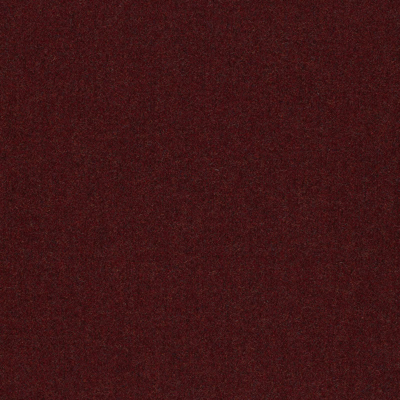 Jermyn Solid Flannel fabric in maroon color - pattern number 50315 - by Schumacher in the Perfect Basics: Wool collection