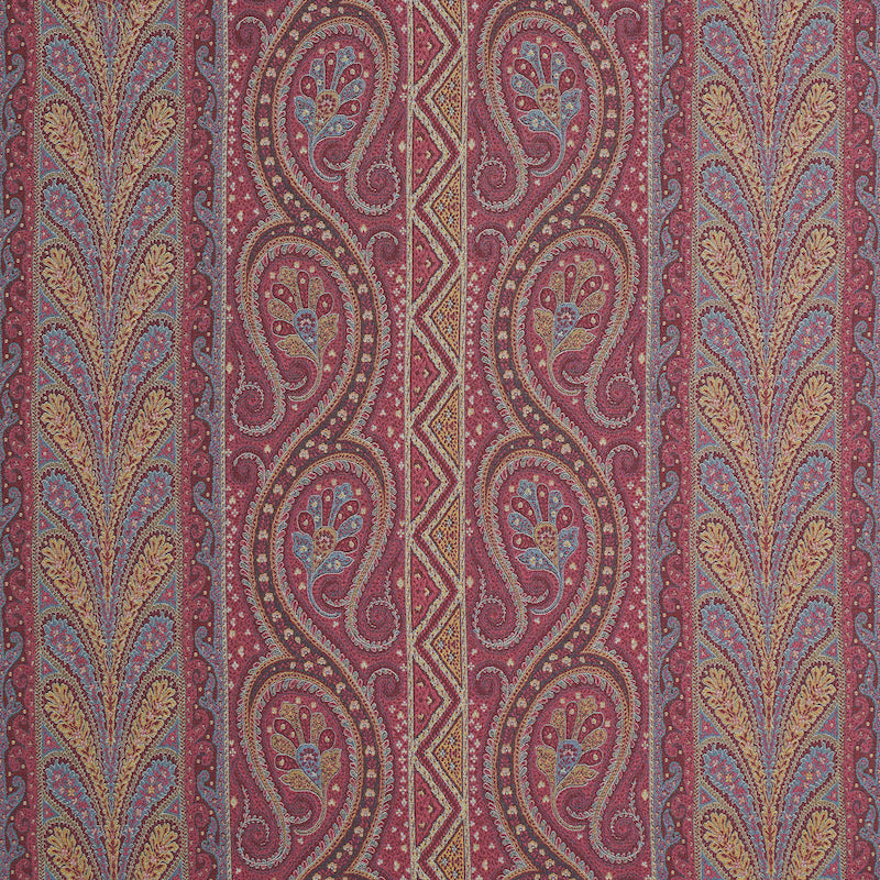 Chatelaine Paisley fabric in magenta color - pattern number 50775 - by Schumacher in the Rive Gauche collection