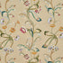 Vanessa Embroidery fabric in chamois multi color - pattern number 52090 - by Schumacher in the Perennial Favorites collection