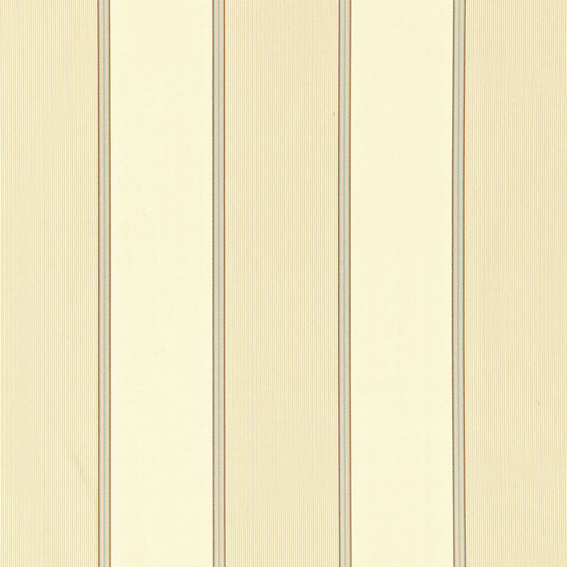 Sophia Silk Stripe fabric in champagne color - pattern number 52712 - by Schumacher in the Essentials: Classic Stripe collection