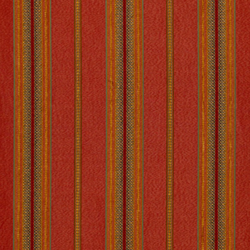 Sinclair Chenille Stripe fabric in rouge color - pattern number 54060 - by Schumacher in the Chroma collection