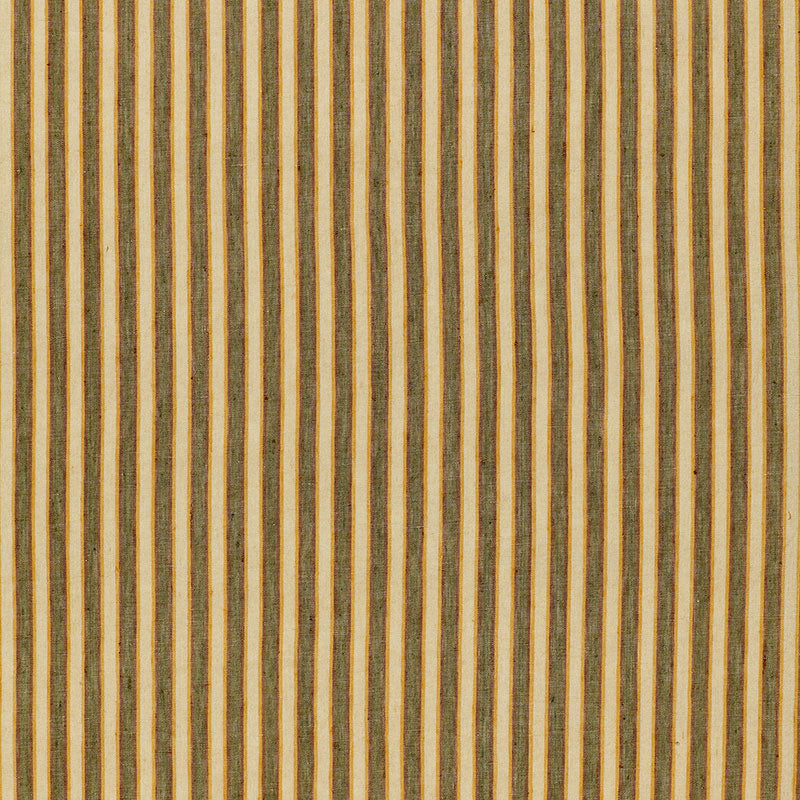 Wainscott Linen Stripe fabric in azure color - pattern number 54170 - by Schumacher in the Rive Gauche collection