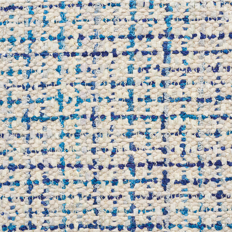 Babes Tweed fabric in blue color - pattern number 54235 - by Schumacher in the Textures collection