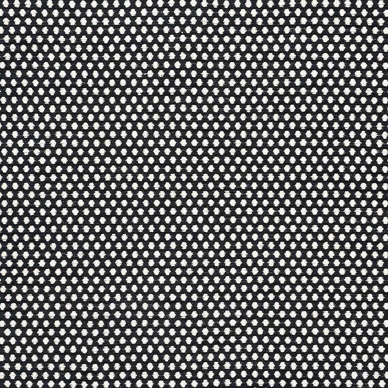 Sabina fabric in ivory and black color - pattern number 54601 - by Schumacher in the Luxury Chenille collection