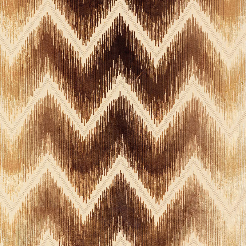 Shock Wave fabric in sand and sable color - pattern number 54861 - by Schumacher in the 125th Anniversary collection