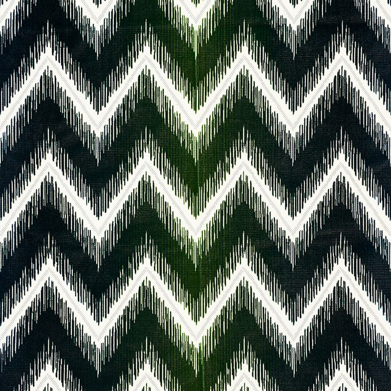 Shock Wave fabric in peacock color - pattern number 54864 - by Schumacher in the Cut &amp; Patterned Velvets collection