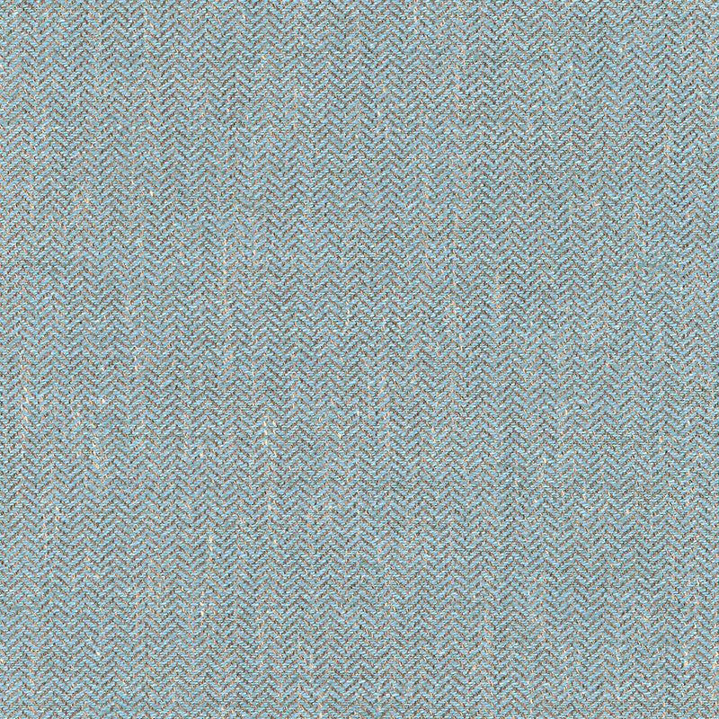Bryton Linen Herringbone fabric in bluestone color - pattern number 54921 - by Schumacher in the Chroma collection