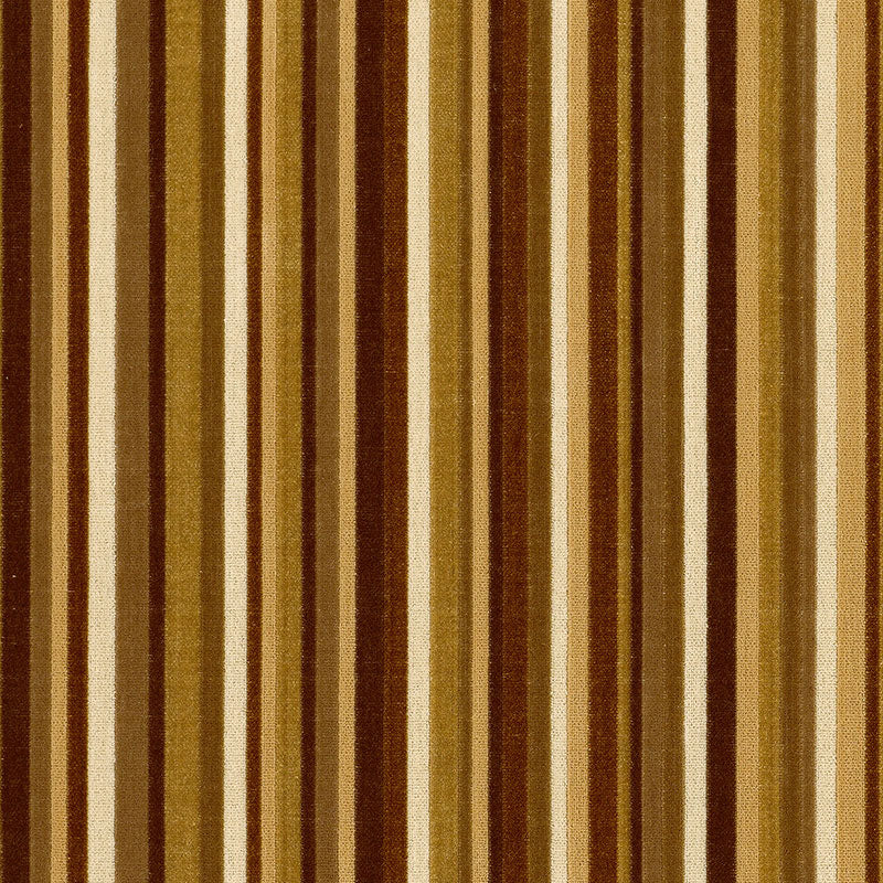 Syncopated Velvet Stripe fabric in chamois  mink color - pattern number 55323 - by Schumacher in the Cut &amp; Patterned Velvets collection