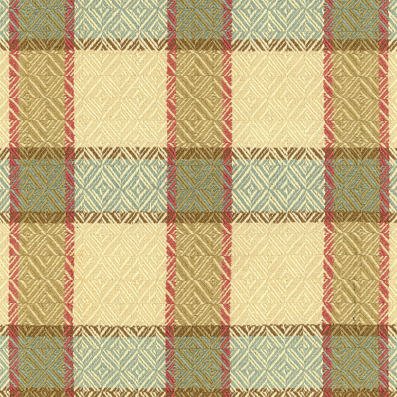 Chesterfield Plaid fabric in cottage color - pattern number 55330 - by Schumacher in the Chroma collection