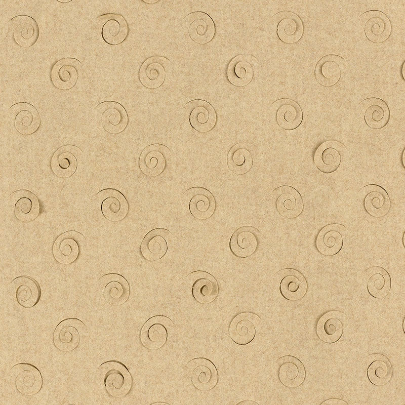 Curlicue fabric in camel color - pattern number 55362 - by Schumacher in the Palazzo collection