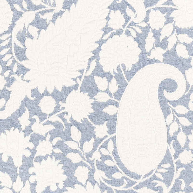 Cachemire Cortona fabric in delft color - pattern number 55642 - by Schumacher in the Palazzo collection