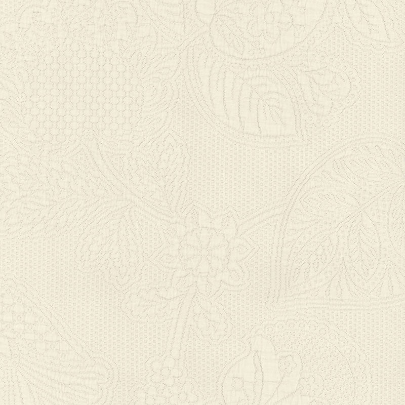 Bianca Matelasse fabric in ivory color - pattern number 55650 - by Schumacher in the Palazzo collection