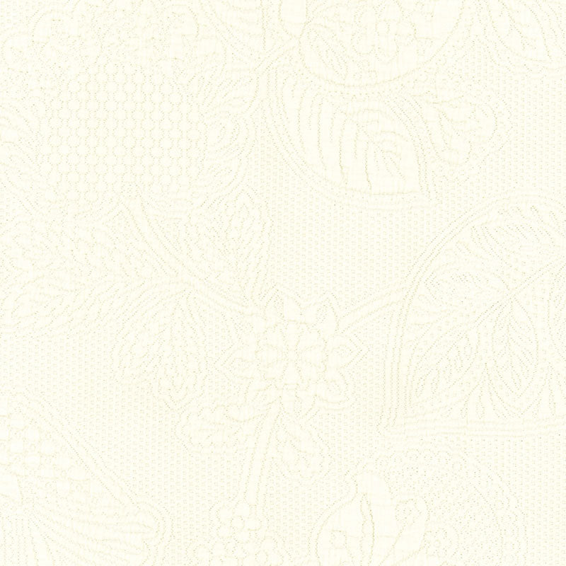 Bianca Matelasse fabric in porcelain color - pattern number 55651 - by Schumacher in the Palazzo collection