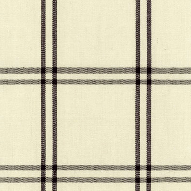 Luberon Plaid fabric in raven color - pattern number 55714 - by Schumacher in the Chroma collection