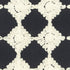 Rosette Embroidery fabric in charcoal color - pattern number 55870 - by Schumacher in the Happy Together collection