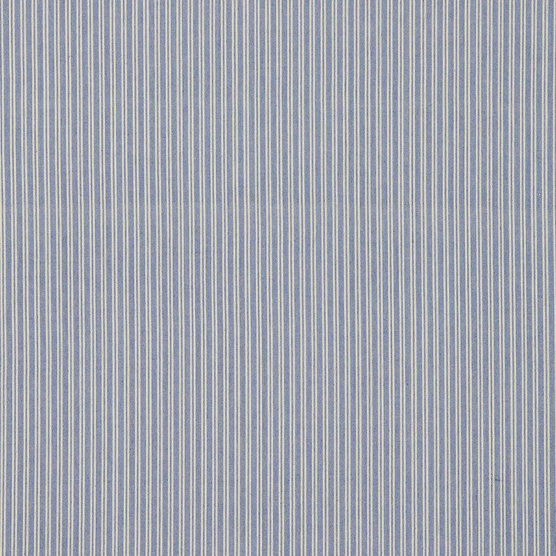 Wellfleet Ticking Stripe fabric in pacific color - pattern number 60072 - by Schumacher in the Sea Island Stripe collection
