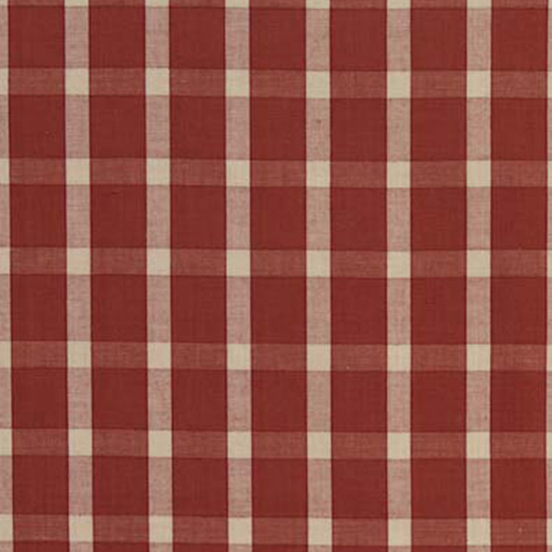 Portsmith Check fabric in berry color - pattern number 60127 - by Schumacher in the Chroma collection