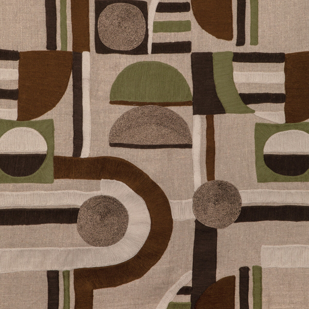 Sacred Symbols fabric in savanna color - pattern number 6024101.630.0 - by Donghia in the Zuri collection