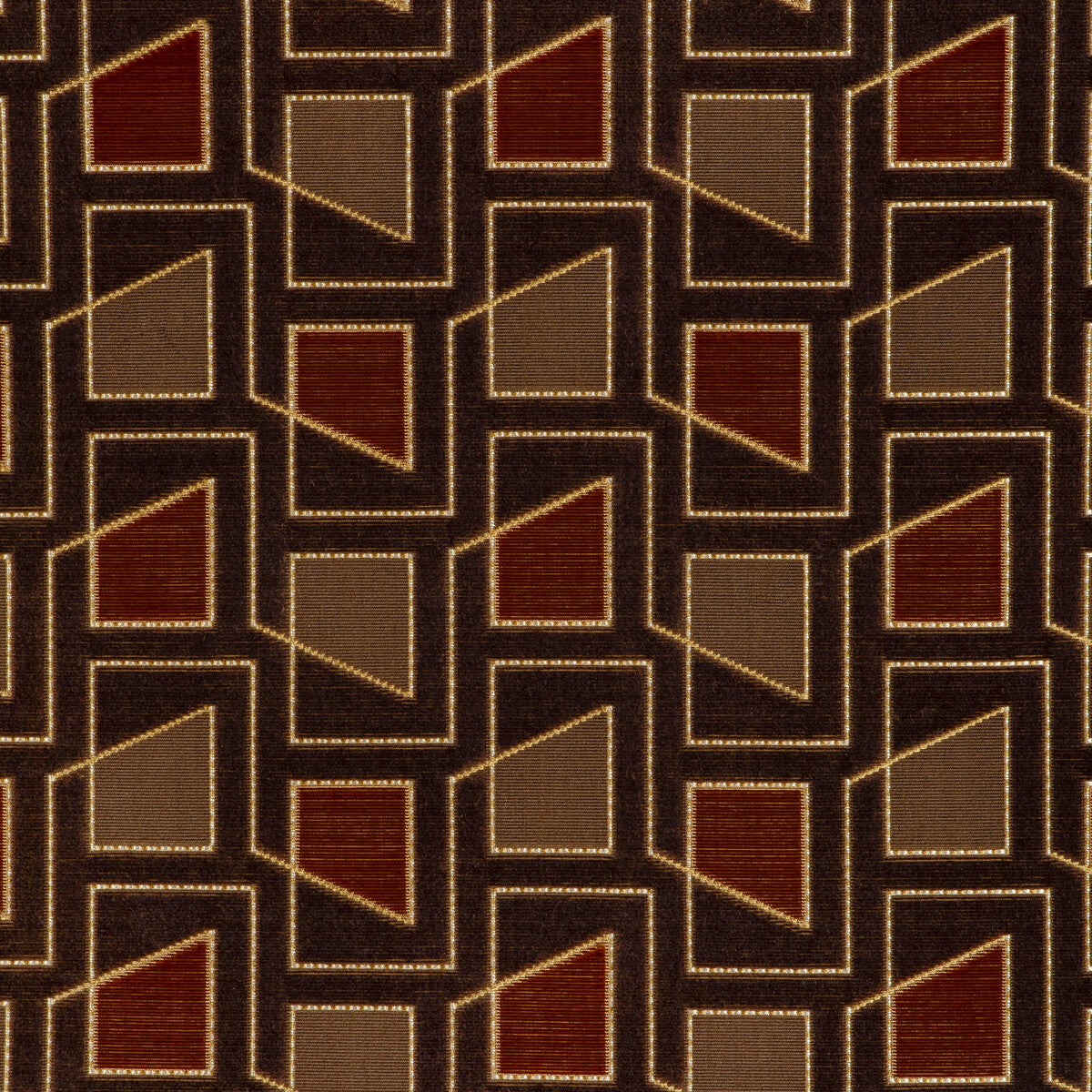 Treasure Trove fabric in earth color - pattern number 6024107.624.0 - by Donghia in the Zuri collection