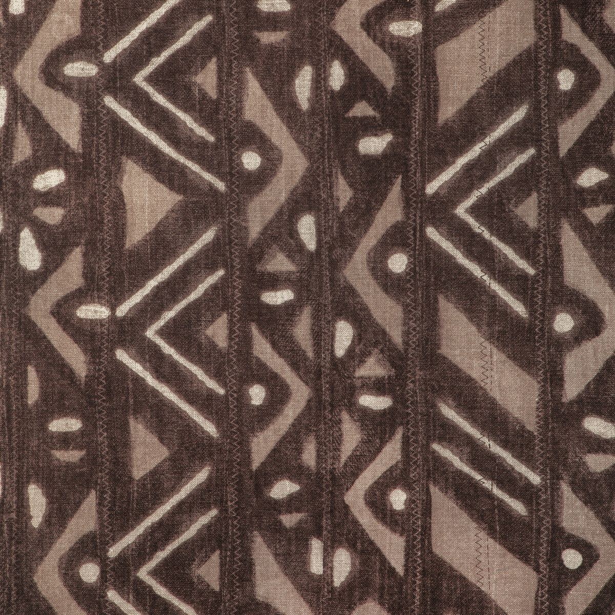 Bogolan fabric in stone color - pattern number 6024110.21.0 - by Donghia in the Zuri collection