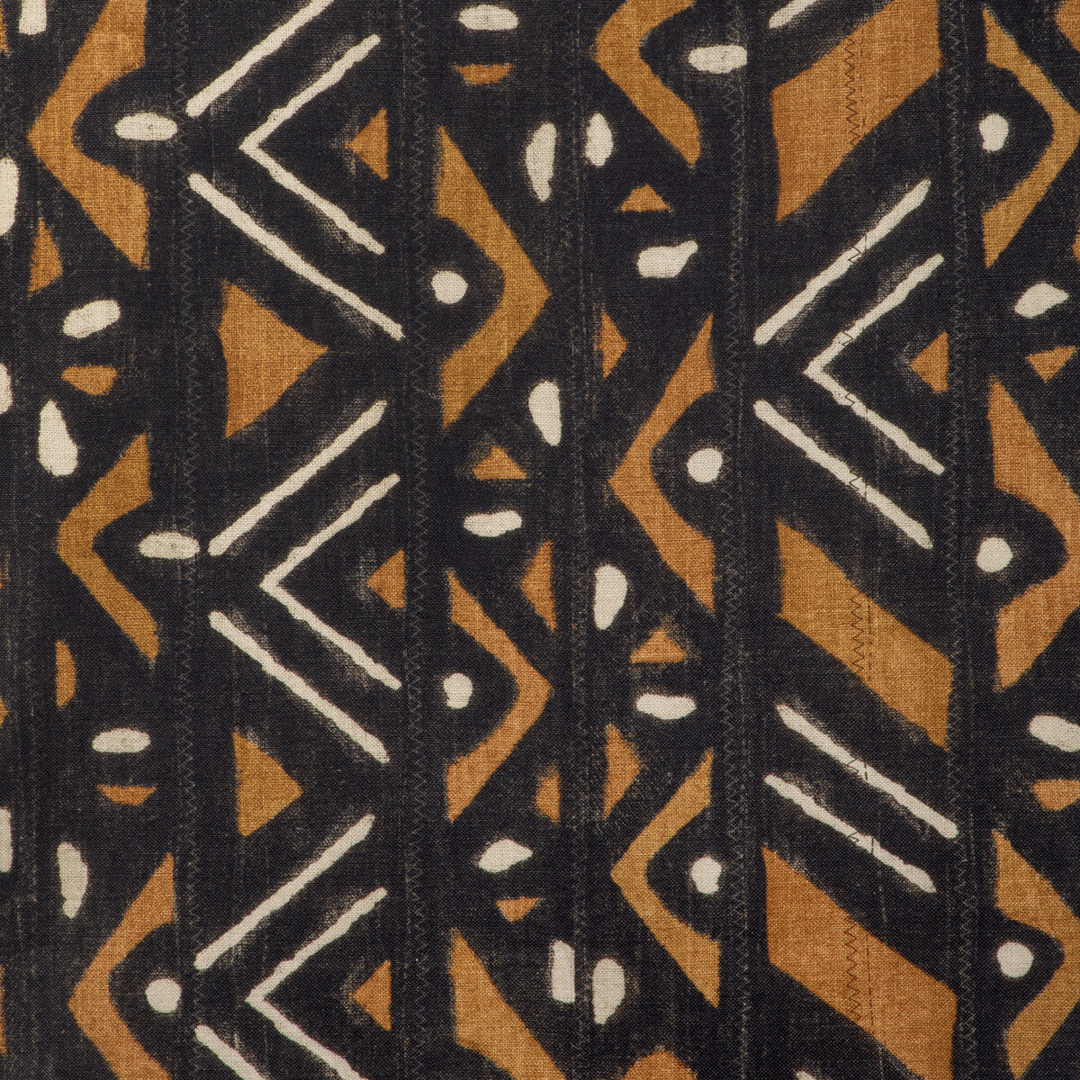Bogolan fabric in gold color - pattern number 6024110.84.0 - by Donghia in the Zuri collection