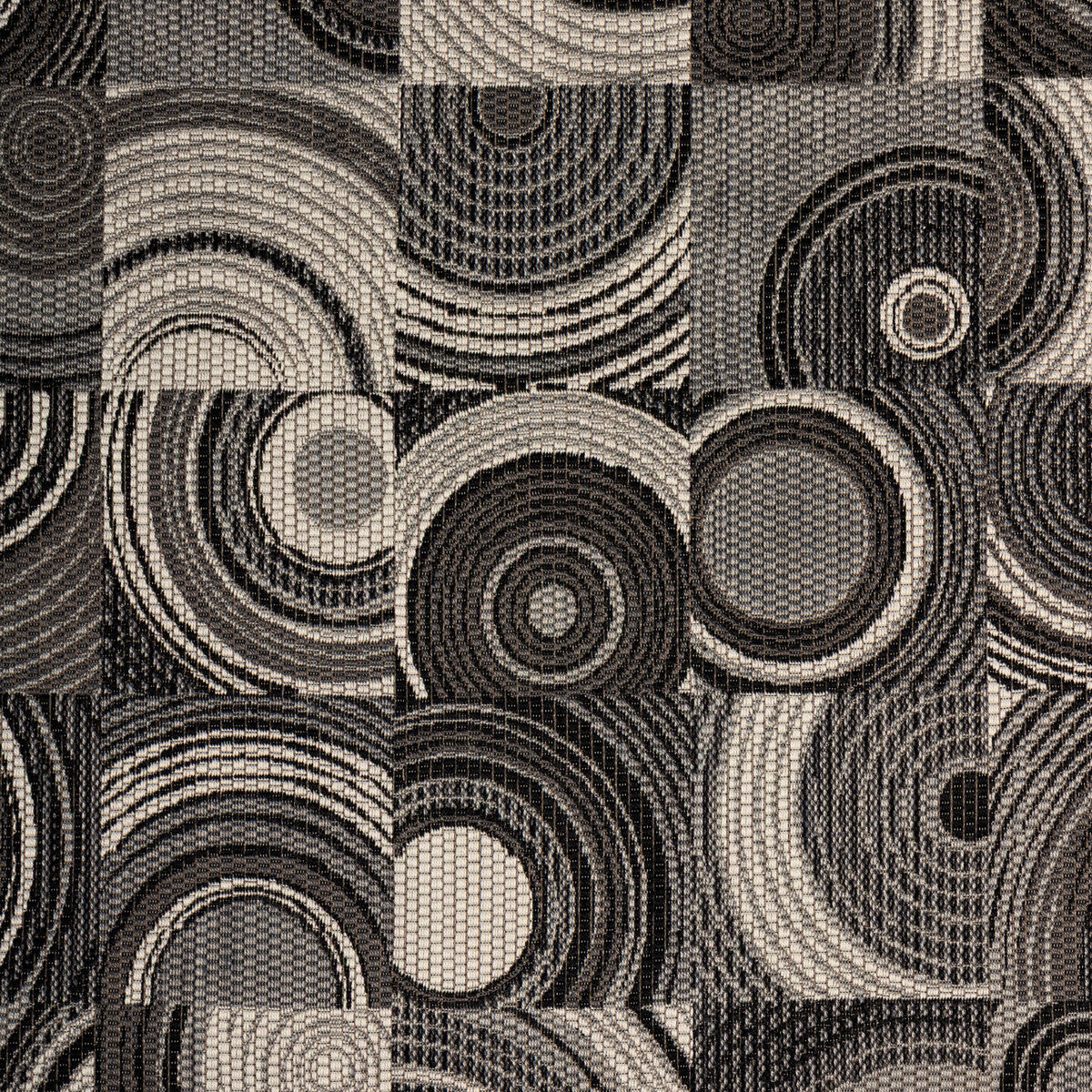 Pulsar fabric in jet color - pattern number 6025101.8.0 - by Donghia in the Mod Muse collection