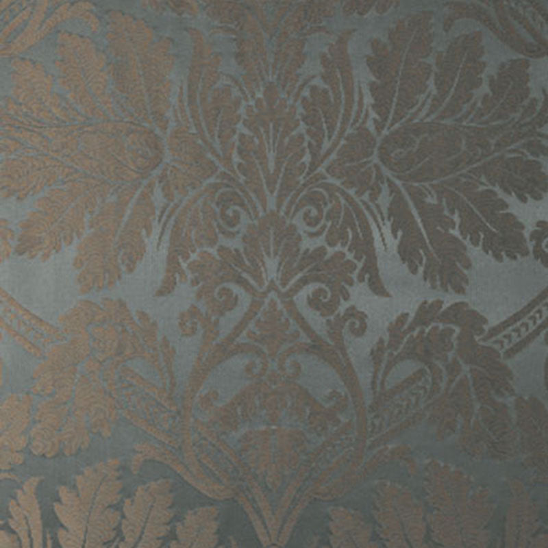 Luciano Silk Damask fabric in azurro color - pattern number 60422 - by Schumacher in the Palazzo collection