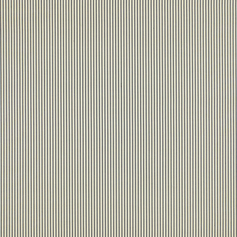 Charee Silk Stripe fabric in black and white color - pattern number 60920 - by Schumacher in the Chroma collection