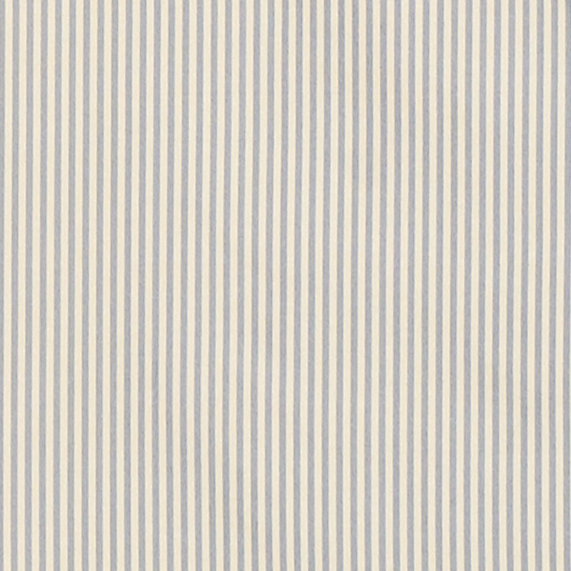 Charee Silk Stripe fabric in blue and white color - pattern number 60921 - by Schumacher in the Chroma collection