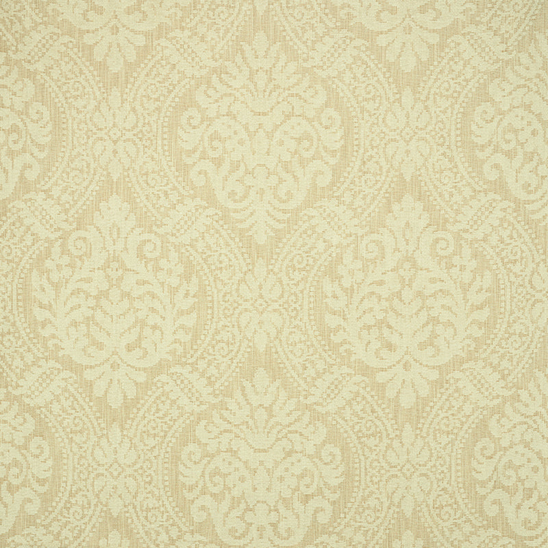 Port Charl Chen Damask fabric in cream color - pattern number 60980 - by Schumacher in the New Traditional collection